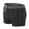 Aquarti Men's Swimming Trunks Short with Contrast Piping, 010 Black