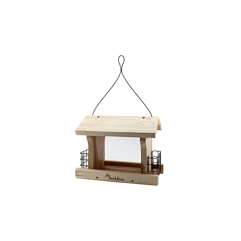 Woodlink NARANCH3 12-Inch Audubon Cedar Ranch Wild Bird Feeder, Large