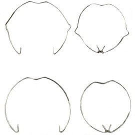 AHMistool 40 Pcs MR16 Retaining Spring Rings, 2 Sizes (5.2cm & 5.6cm), Stainless Steel, Lamp Holder