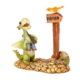 Top Land Trading Top Collection Mini Dragon Scaley Off to The Dragon's Lair, Mini Dragon, Miniature Dragon, Dragon Figurine, Dragon Walking, Fairy Garden, Fairy Garden