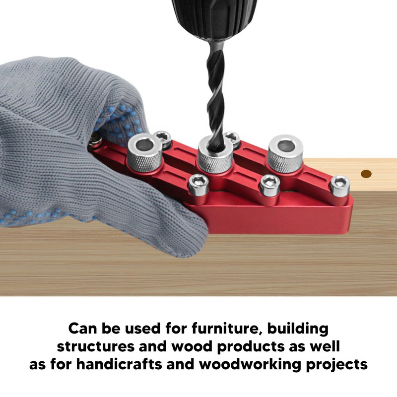 Self Centering Doweling Jig 90 Degree Woodworking Straight Hole Positioner