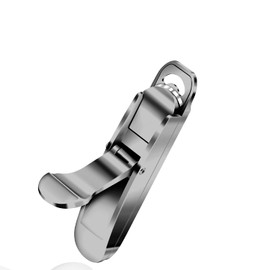 Nail Clippers for Acrylic Nails,Portable False Nail Clippers,Stainless Steel Nail Tips Cutter Trimmer for Artificial Fake Nail Extension Tips,Manicure Tool for Nail Art Salon Home DIY(Black)