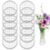 12 Pcs Mason Jar Flower Insert Lids Flower Grid Frog