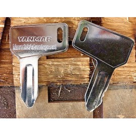 Yanmar 2 keys fits Yanmar & Takeuchi Excavator Heavy Equipment Ignition