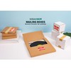 Wisaiboxl Kraft LP Mailers, 12.8x12.8x1 inch, Easy-Fold, Multi-Depth Vinyl Record