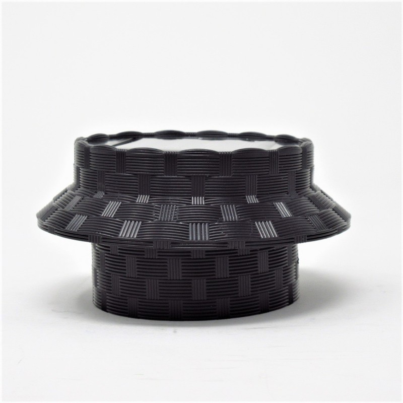 solarize 4-Pack E27 Base Rattan Effect Solar Outdoor Deck Surface