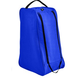 Water-Resistant Long Boot Bag and Shoe Carrier– Perfect Storage Solution for Football, Rugby, Golf, Hiking, Walking, Skiing and Work Footwear (Blue)