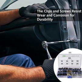Car Engine Undertray Cover,Car Body Trim Clips Car Clips and Fasteners Set, Engine Undertray Screws For Fixing And Repairing Plastic Mud Flaps,Bumpers,Heat Shields,Engine Bonnets
