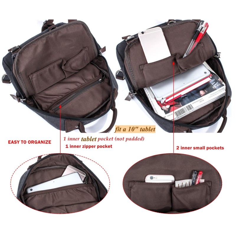 Leaper Canvas One Strap Sling Cross Body Messenger Bag Shoulder