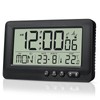 BORDEAG Digital Alarm Clock, Wireless Alarm Clock, with Date, Month
