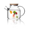 CnGlass Glass Teapot Stovetop Safe,40.6oz Clear Tea pot with Removable