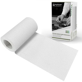 KING MOUNTAIN Parche de reparación termoadhesivo de tela 100% algodón, parche de reparación de ropa interior y exterior, 3 x 60 pulgadas con kit de reparación de pegamento decorativo (blanco)