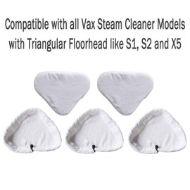5 PCS Universal Washable Triangular Microfiber Cleaning Pad Cover Washable Cloths for Steam Mops, Household Microfiber Replacement Cleaning Pads , Can be used on all other steam mops on the market