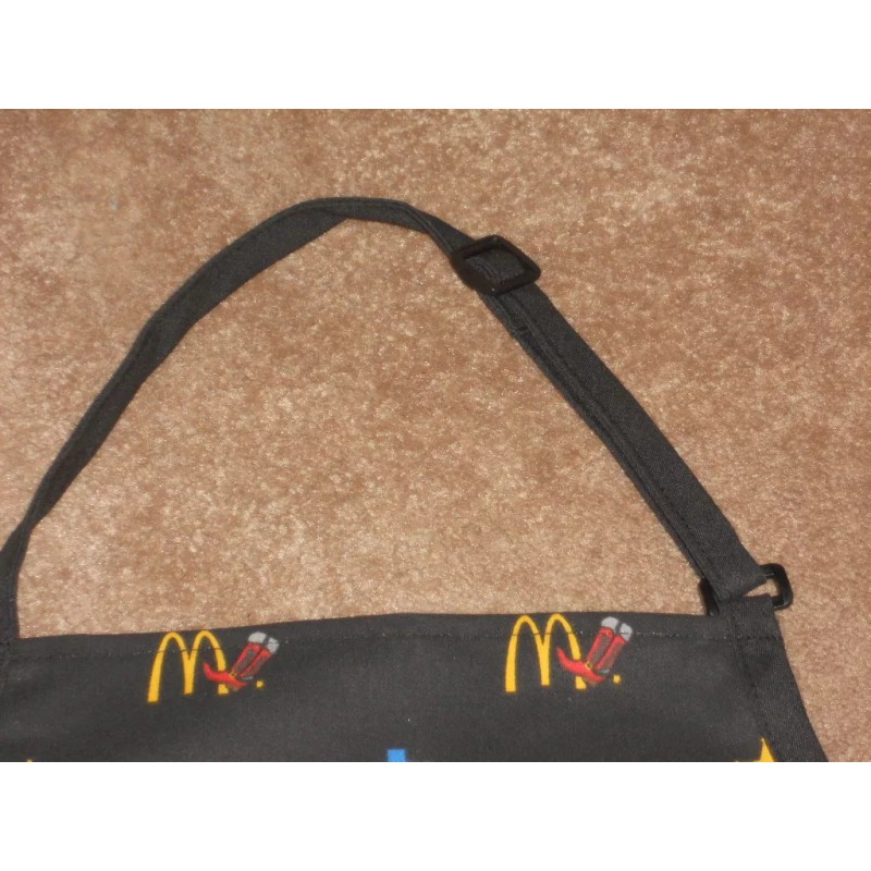 McDonald's Apparel Collection (TEXAS THEME) BLACK APRON UNIFORM Never Used