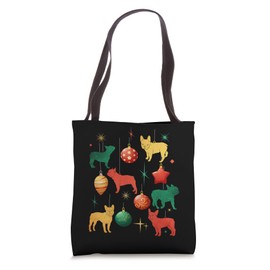 French Bulldog Retriever Christmas Tree Decoration Ornament Tote Bag