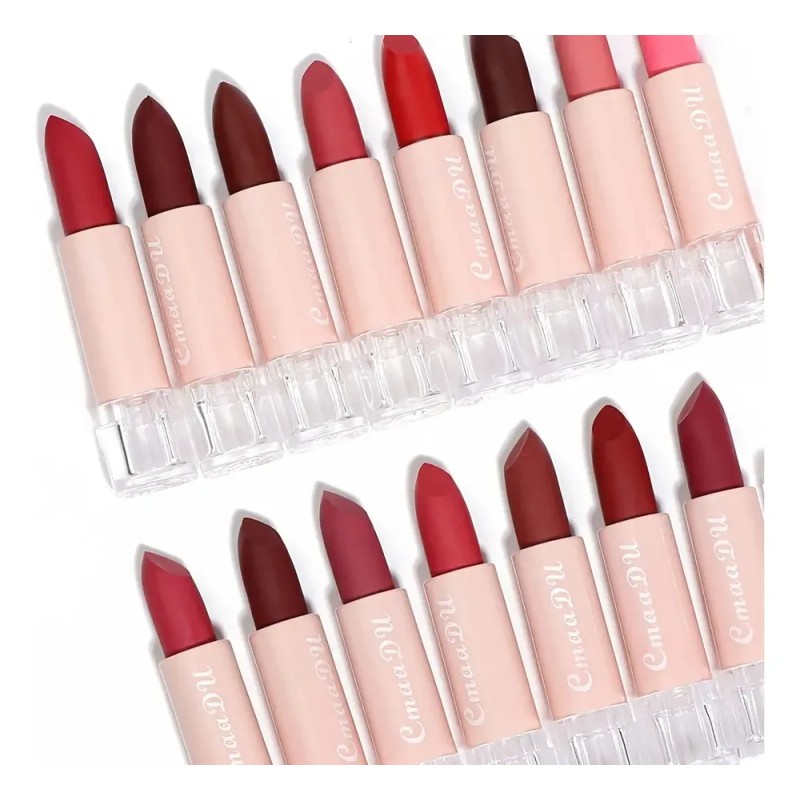 Cmaadu 6 Labiales Mate Hidratantes, Fácil De Aplicar.