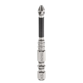 HARFINGTON Phillips Screwdriver Bit PH2 Serrated Tip 1/4" Hex Shank 2.6" (65mm) Long Impact Magnetic Anti Slip Cross Screw Driver Industrial Power Drill Bits for Remove Fastening Screws