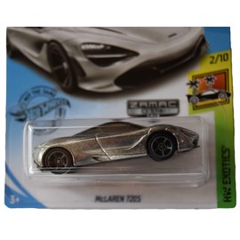Hot Wheels Exotics 2/10, Zamac McLaren 720S 221/250 [2019 Month Card]
