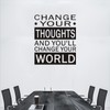 VODOE Large Change Your Thoughts And You'll Change Your World