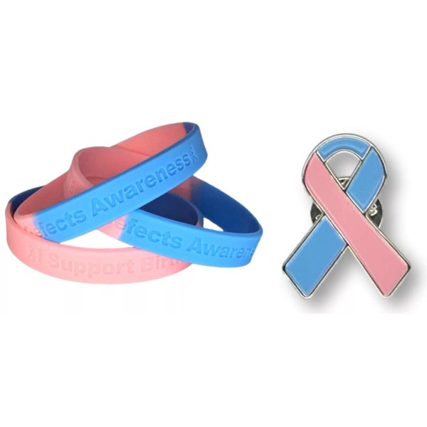 Jeirles Wholesale I Support Birth Defects Awareness Silicone Bracelet &