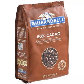 FixtureDisplays Ghirardelli 60% Cacao Dark Chocolate .5M Baking Chips 5 lb. WS-99941722