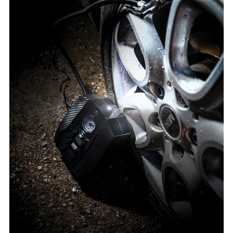 Maypole 12V Analogue Compact Portable Air Compressor, Up to 150PSI,