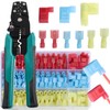 aikoolwer 330Pcs Nylon Spade Connector Right Angle Kit Crimping Tool