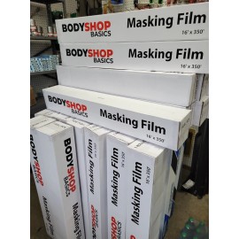 Bodyshop basics Clear Plastic Sheeting Body Shop Masking Film  Transparent Film 16' X 350'