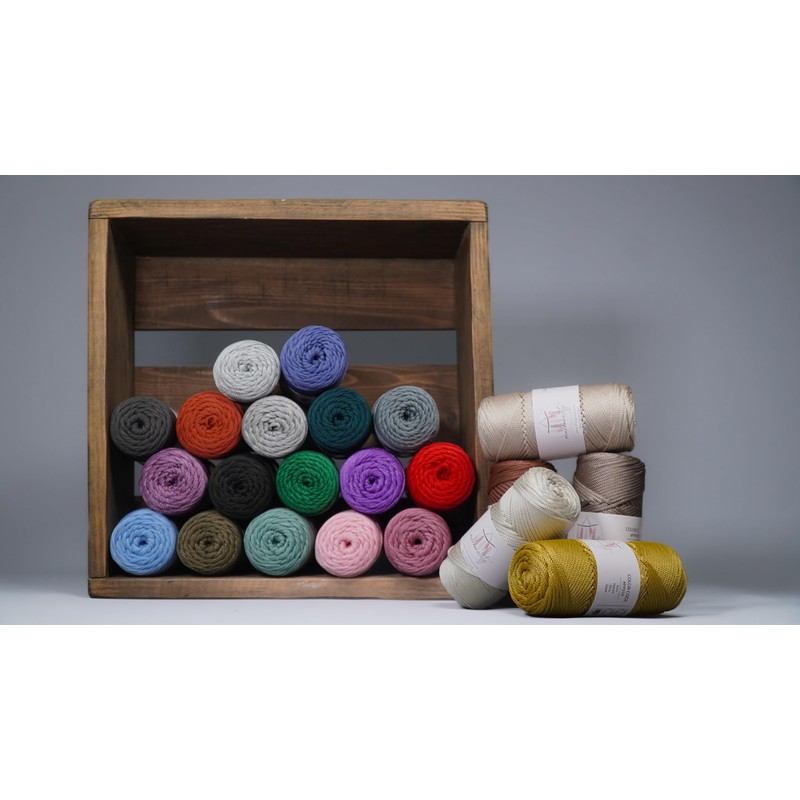 Makromecity, Polyester Macrame Cord 2mm x 125 Yards (375 feet)