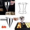 DEWIN Piston Funnel, Dough Dispenser Gravy Funnel Sauce Gun Dispenser