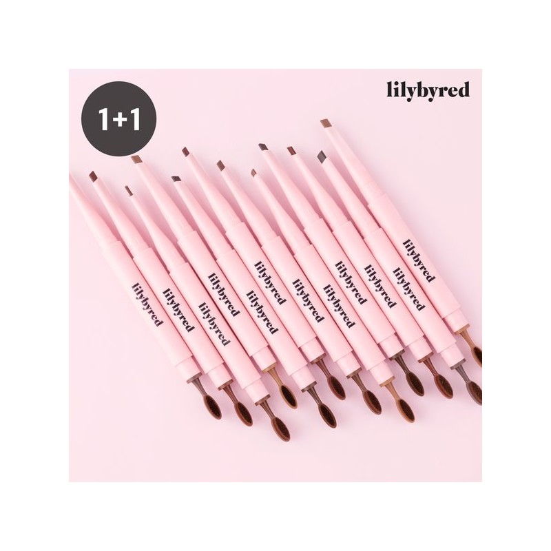 Lilybyred 하드 플랫 브로우 펜슬 2개세트(색상선택가능) Hard Flat Brow Pencil