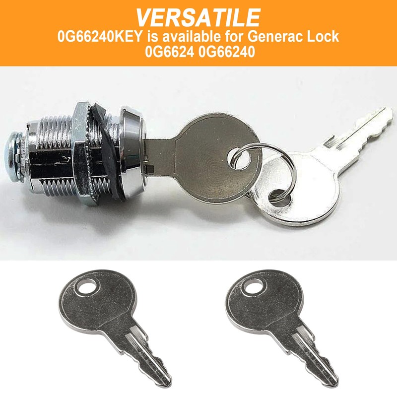 0G66240 Generator Replacement Key Compatible with Generac Lock 0G6624 0G66240,0G66240KEY