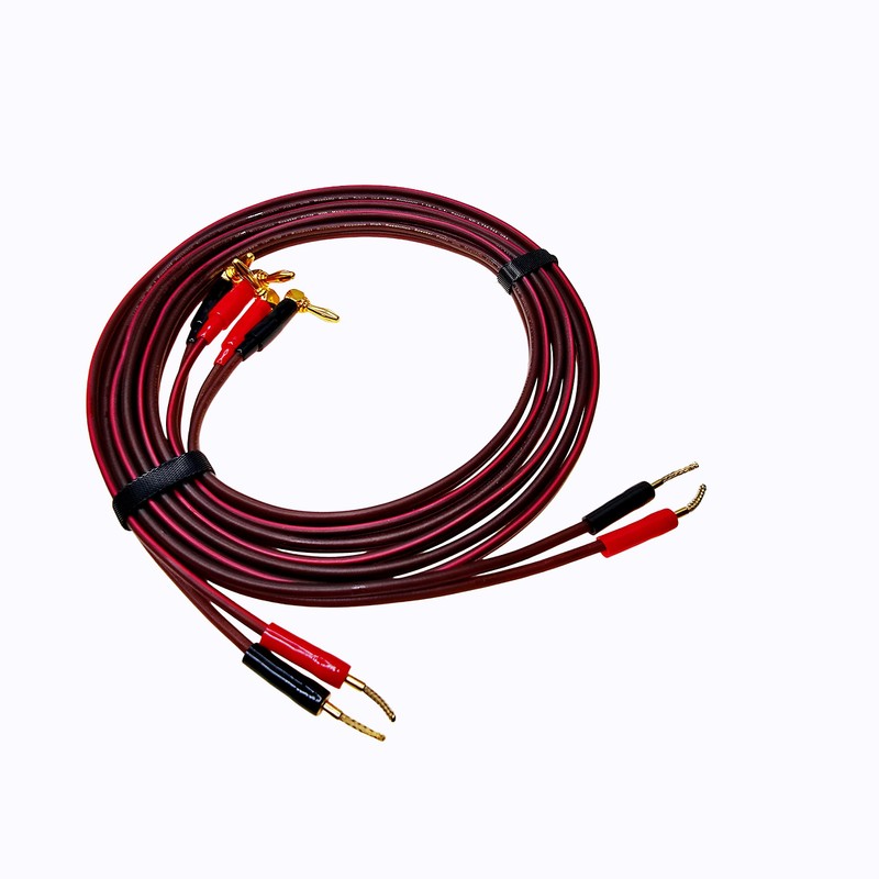 CDPMWVC 13 AWG Speaker Cable 6ft 2-Pack, OFC Banana Plug