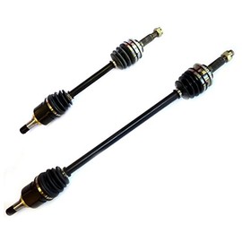DTA 2 Front Driver Passenger CV Axles Compatible with Toyota Tercel, Paseo Front Left and Right, 1992-1998 Models Black