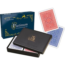 Modiano 2 Jumbo Index Ramino Platinum Playing Cards