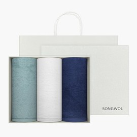 Songwol Towel Antibacterial 99 Pure 165g 30 count 3 piece gift set  face towel commemorative towel return gift / 송월타월 항균99 퓨어 165g 30수 3매 선물세트 세면타올 기념수건 답례품