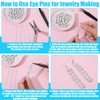 200Pcs Eye Pins for Jewelry Making, 2.75 Inch/70mm Stainless Steel