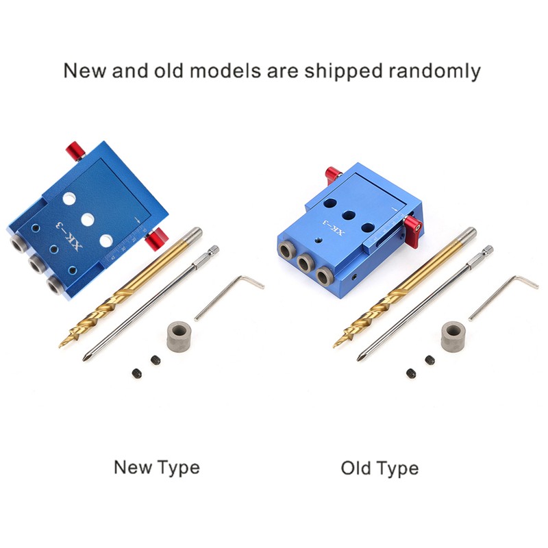 Pocket Hole Drilling Kit Woodworking Oblique Drill Guide Set Positioner