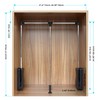STORKING Pull Down Closet Rod 21"-26", Pull Down Adjustable Side