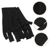 Healeved 2 Pairs UV Protection Gloves for Gel Nail Art