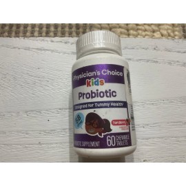 Physician's Choice Kids Probiotic 60 Chewable Tabs Tart Berry Exp 6/26