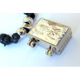 Pendant Necklace Locket with Stainless Steel Icon of Saint Paisios from Mt. Athos / 56