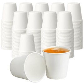 3 oz Disposable Paper Cups, Mouthwash Cups, Small Coffee Cups for Bathroom Rinsing, Mini Water Drinking Cups for Espresso, Samples, 200 Pack
