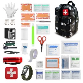 Surviveware 200 Pcs Waterproof Premium Survival First Aid Kit - Survival Emergency Preparedness for Travel Camping Gear, Survival Kit and Outdoor Emergencies - HSA & FSA Eligible Survival Kit