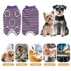 PawSailor Striped Dog Surgery Suit Female Male Dog Recovery Body