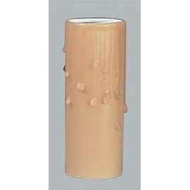 B&P Lamp® 6" Ht., Tan Beeswax Candle Cover, Standard Base