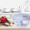 Vegetable Cutter, 500 ml Manual Onion Chopper with Pulley, Multi