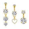 Briana Williams Gold Belly Button Ring Belly Rings for Women