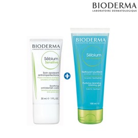 Bioderma radish) Bioderma Sebium Sensitive Cream 30ml + Sebium Gel Matchless 100ml/n / 바이오더마 무)바이오더마 세비엄 센서티브 크림 30ml+세비엄 젤무쌍100ml/n