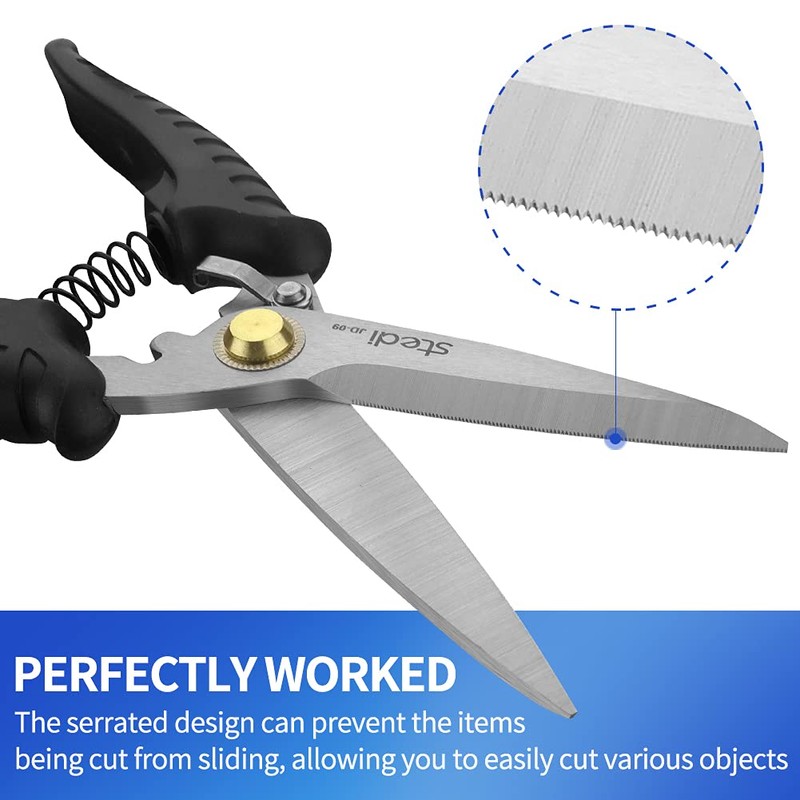 stedi 8-inch Multipurpose Heavy Duty Scissors, Extended & Reinforced Ultra